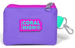 Coral High Kids Açık Pembe Mor Unicornlu Prenses Desenli Bozuk Para Çantası 21871