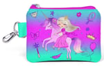Coral High Kids Açık Pembe Mor Unicornlu Prenses Desenli Bozuk Para Çantası 21871
