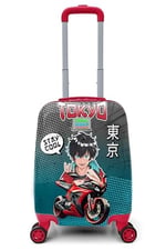 Coral High Kids Anime Motorsiklet Desenli Çocuk Valizi 16782