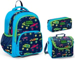 Coral High Kids Erkek Çocuk İlkokul Çanta Seti Monster Truck - Polyester