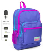 Coral High Kids Mavi Usb Şarjlı Kulaklık Çıkışlı Okul Sırt Çantası 23803