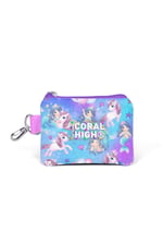 Coral High Kids Mor Pembe Unicorn Deniz Kızı Desenli Bozuk Para Çantası 21916