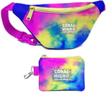 Coral High Kız Çocuk Renkli Batik Desenli Bel Çantası ve Bozuk Para Cüzdanı Set