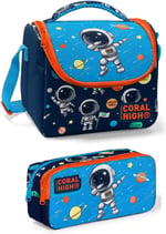 Coral High Lacivert Mavi Astronot Erkek Çocuk Beslenme Çantası Seti