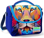Coral High Mavi Aslan Desenli İlkokul Okul Beslenme Çantası - Erkek Çocuk - Termal Astarlı