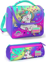 Coral High Mor Yeşil Tekboynuz Unicorn Kız Çocuk Beslenme Çantası Seti