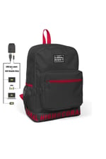Coral High Nakış Logolu Usb Şarjlı Kulaklık Çıkışlı Koyu Gri Sırt Çantası 24105