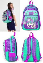 Coral High Okul Çantası Mor Su Yeşili Unicorn Desenli 3'lü Set, 234-jk