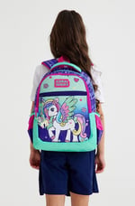 Coral High Okul Çantası Mor Su Yeşili Unicorn Desenli 3'lü Set, 234-jk