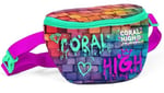 Coral High Pembe Lacivert Grafiti Baskılı Erkek Çocuk Bel Çantası