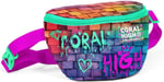 Coral High Pembe Lacivert Grafiti Baskılı Erkek Çocuk Bel Çantası