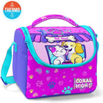 Coral High Pembe Mor Anime Baskılı Kız Çocuk Yalıtımlı Beslenme Çantası
