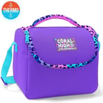 Coral High Pembe Mor Anime Baskılı Kız Çocuk Yalıtımlı Beslenme Çantası