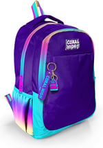 Coral High Rainbow Fermuarlı Mor İlkokul Ortaokul ve Günlük Sırt Çantası - Kız Çocuk