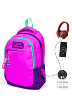 Coral High Sırt Çanta (Usb ve Aux Soketli)