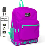 Coral High Sırt Çanta (Usb ve Aux Soketli)