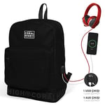 Coral High Sırt Çanta (Usb ve Aux Soketli)