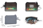 Coral High Siyah Gri Gamer Desenli Bozuk Para Çantası 21909