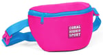 Coral High Sport Pembe A.Mavi İki Bölmeli Bel Çantası