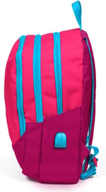 Coral High Sport Pembe Kırmızı Okul ve Günlük Sırt Çantası - Dört Gözlü - USB ve AUX Soketli