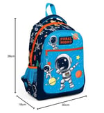 Coral High Üç Gözlü Erkek Çocuk İlk ve Orta Okul Çantası - Lacivert Mavi Astronot