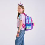 Coral High Üç Gözlü Kız Çocuk İlk ve Orta Okul Çantası - Pembe Unicorn Dondurma