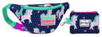Coral High Unicorn Baskılı Bel Çantası Seti - Pembe/Yeşil