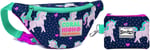Coral High Unicorn Baskılı Bel Çantası Seti - Pembe/Yeşil