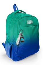 Coral High Yeşil Saks Renk Geçişli İlkokul Ortaokul ve Günlük Sırt Çantası - Erkek Çocuk