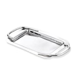 Cornella Basic Dikdörtgen Sunum Tepsisi Silver Küçük En:21 Cm X Boy:31 Cm X Tümü:38 Cm
