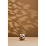 Cornella Ivy Antik Gold Detaylı Krem Ombreli Cam Şamdan Ağız:7 Cm X Boy:9 Cm