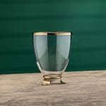 Cornella Line Dekoratif Cam Vazo Gold Büyük Ağız:20 Cm X Boy:25 Cm