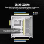 CORSAIR 6500X Mid-Tower Dual Chamber PC Case - White (CC-9011258-WW) - Seçenekler: Hava Akışı, Hava akımı, Sertleştirilmiş cam...