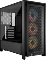 CORSAIR Frame 4000D RS ARGB Modüler Mid-Tower ATX PC Kasası – Yüksek Hava Akışı, 3X Önceden Takılmış RS ARGB Fanlar, InfiniRail™ Fan Montaj Sistemi, ASUS BTF, MSI Project Zero, Gigabyte Project