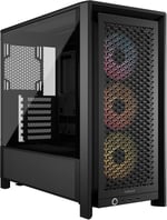CORSAIR Frame 4000D RS ARGB Modüler Mid-Tower ATX PC Kasası – Yüksek Hava Akışı, 3X Önceden Takılmış RS ARGB Fanlar, InfiniRail™ Fan Montaj Sistemi, ASUS BTF, MSI Project Zero, Gigabyte Project