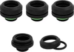 Corsair Hydro X Series XF Hardline Bağlantısı, AD 14 mm, Dörtlü Paket, Siyah CX-9052008-WW - Bedenler: 14mm, 14mm (90 Grad)