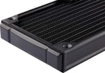 Corsair Hydro X Serisi, XR5 120 mm radyatör (tekli 120 mm fan sabitlemeleri, kolay kurulum, yüksek kaliteli poliüretan kaplama, entegre vida kılavuzları) siyah