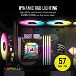 Corsair iCUE H115i Elite CAPELLIX XT CPU Sıvı Soğutucu - İki Fan AF140 RGB Elite - 280 mm Radyatör - Intel® LGA 1700, 1200, 115X, 2066, AMD® - Seçenekler: Siyah, Beyaz, 240mm AIO, 280mm AIO, 360mm AIO