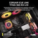 CORSAIR iCUE LINK TITAN 360 RX LCD AIO, 360mm, İşlemci Soğutucusu (CW-9061023-WW) - Seçenekler: 240mm AIO, 360mm AIO