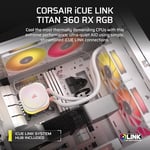 CORSAIR iCUE LINK TITAN 360 RX RGB AIO 360mm İşlemci Soğutucusu - Beyaz (CW-9061021-WW)