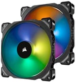 Corsair ML Serisi ML140 PRO RGB, 140mm, PWM, Lighting Node PRO RGB Kontrolcü Dahil, Manyetik Yataklı RGB Fan, 2'li Paket (CO-9050078-WW)