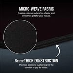 Corsair MM350 PRO Sıçrama geçirmez Premium kumaş oyun mouse pad, Alan 93 × 40 cm, Mikrofiber kumaş, 4mm Güçlü Yumuşak Kauçuk Konstrüksiyon, Kaymaz Kauçuk Taban, siyah, Genişletilmiş XL | 93 cm x 40 cm