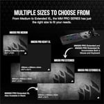 Corsair MM350 PRO Sıçrama geçirmez Premium kumaş oyun mouse pad, Alan 93 × 40 cm, Mikrofiber kumaş, 4mm Güçlü Yumuşak Kauçuk Konstrüksiyon, Kaymaz Kauçuk Taban, siyah, Genişletilmiş XL | 93 cm x 40 cm