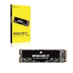 Corsair MP600 Core XT 1TB M.2 PCIe Gen4 NVMe SSD - 5900 MB/s'ye kadar - QLC NAND - M.2 2280 - PCIe 4.0 Dizüstü Bilgisayarlar ve Masaüstü Bilgisayarlar için - Siyah