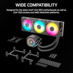CORSAIR Nautilus 360 RS ARGB AIO İşlemci Soğutucusu (CW-9060093-WW) - Bedenler: ARGB, RGB yok, 240mm, 360mm