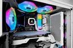 Corsair QL Serisi, iCUE QL120 RGB, 120mm, PWM, Lighting Node CORE RGB Kontrolcü Dahil, RGB Fan, 3'lü Paket (CO-9050098-WW)