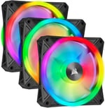 Corsair QL Serisi, iCUE QL120 RGB, 120mm, PWM, Lighting Node CORE RGB Kontrolcü Dahil, RGB Fan, 3'lü Paket (CO-9050098-WW)