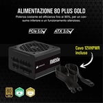 Corsair RM850e (2023) tam modüler, düşük gürültülü ATX güç kaynağı - 3.0 ve PCIe 5.0 uyumlu - 105°C kondansatörler - 80 Plus altın verimliliği - modern bekleme desteği - siyah