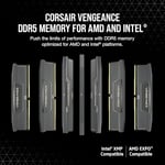 CORSAIR Vengeance DDR5 32GB (2 x 16GB) 6000MHz CL38-44-44-96 1.35V Intel XMP 3.0 AMD Expo Bilgisayar Masaüstü Belleği - Gri