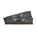 CORSAIR Vengeance DDR5 RAM 32GB (2x16GB) 6000MHz CL36 AMD Expo iCUE Uyumlu Bilgisayar Belleği - Gri (CMK32GX5M2E6000Z36), Gri